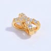 Wholesale Jewelry Silver Zirconia Cross Xshaped Fivepointed Star Porous Beads Bracelet Necklace