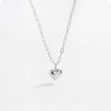 Wholesale Jewelry Simple Allmatch Love Copper Electroplated Platinum 18K Gold Earrings And Necklace For Women