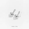 Wholesale Jewelry Simple Allmatch Love Copper Electroplated Platinum 18K Gold Earrings And Necklace For Women