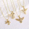 Wholesale Jewelry Simple Animal Zodiac Copper 18K Gold Plated Pendant Necklace