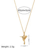 Wholesale Jewelry Simple Animal Zodiac Geometric Pattern Titanium Steel Pendant Necklace Electroplated Copper
