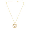 Wholesale Jewelry Simple Cartoon Character Geometric Copper Pendant Necklace With O Word Chain And Electroplating