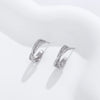 Wholesale Jewelry Simple Cross Alloy Electroplated Women's Ctype Earrings