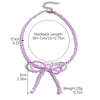 Wholesale Jewelry Simple Fashion Bow Copper Alloy Electroplated Collarbone Chain