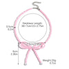 Wholesale Jewelry Simple Fashion Bow Copper Alloy Electroplated Collarbone Chain