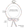 Wholesale Jewelry Simple Fashion Bow Copper Alloy Electroplated Collarbone Chain