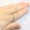 Wholesale Jewelry Simple Fashion Copper Ring With Rose Flower And Geometric Pattern Electroplated For Women