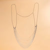 Wholesale Jewelry Simple Fashion Multi Layer Tassel Body Chain Exaggerated Design Snake Bone Chain Copper Iron Electroplated For Women
