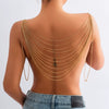 Wholesale Jewelry Simple Fashion Multi Layer Tassel Body Chain Exaggerated Design Snake Bone Chain Copper Iron Electroplated For Women