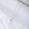 Wholesale Jewelry Simple Fashion Zircon Pendant S925 Sterling Silver Pearl Cross Chain Necklace For Women Geometric Light Luxury Style