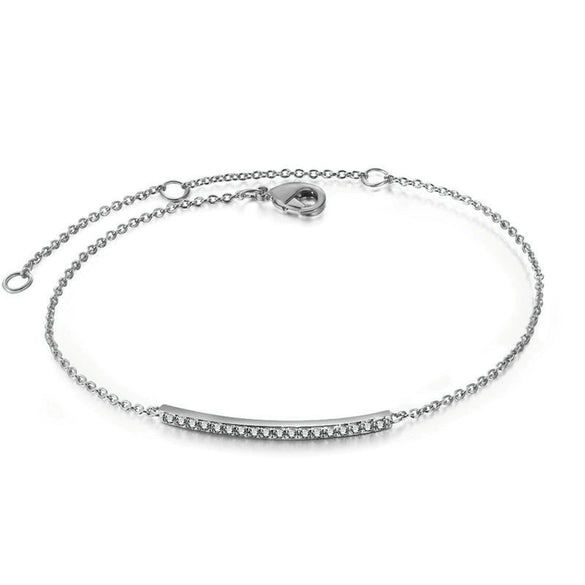 Wholesale Jewelry Simple Geometric Bracelet For Women Copper Goldplated With Artificial Gemstones And Semiprecious Stones