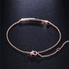 Wholesale Jewelry Simple Geometric Bracelet For Women Copper Goldplated With Artificial Gemstones And Semiprecious Stones