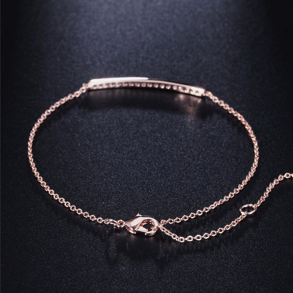 Wholesale Jewelry Simple Geometric Bracelet For Women Copper Goldplated With Artificial Gemstones And Semiprecious Stones