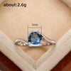 Wholesale Jewelry Simple Geometric Copper Bracelet And Ring With Inlaid Zircon