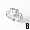 Wholesale Jewelry Simple Geometric Copper Electroplated Open Ring