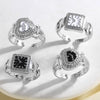 Wholesale Jewelry Simple Geometric Copper Electroplated Open Ring