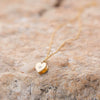 Wholesale Jewelry Simple Geometric Copper Electroplating Peach Heart Pendant Necklace
