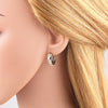 Wholesale Jewelry Simple Geometric Copper 18K Gold Plated Cross Butterfly Zircon Earrings