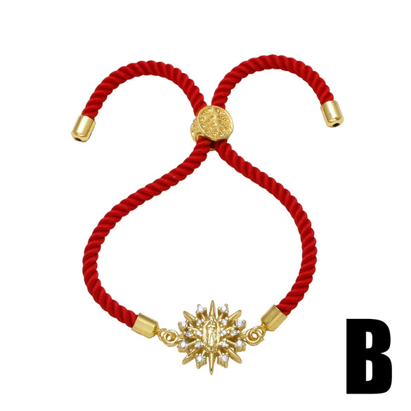 Wholesale Jewelry Simple Geometric Copper 18K Gold Plated Pendant Bracelet