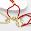 Wholesale Jewelry Simple Geometric Copper 18K Gold Plated Pendant Bracelet