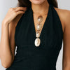 Wholesale Jewelry Simple Geometric Iron Splicing Tassel Yshaped Snake Bone Chain Necklace With Electroplating