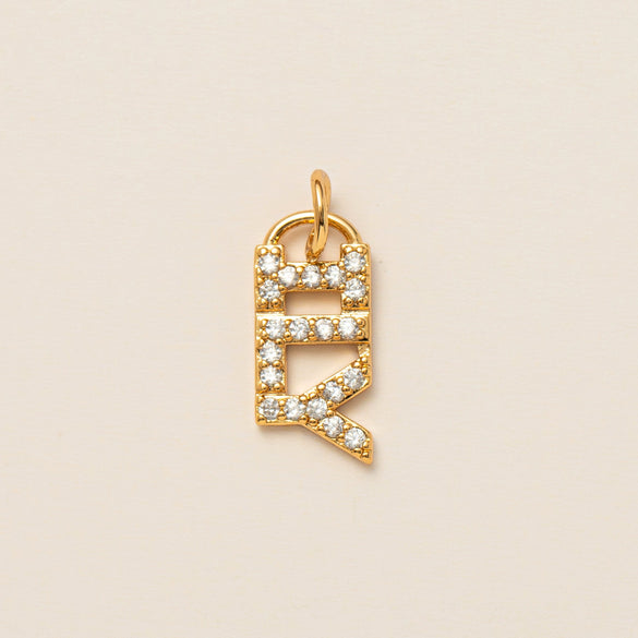 Wholesale Jewelry Simple Geometric Mixed Gemstone Setting Copper Pendant With O Word Chain For Women