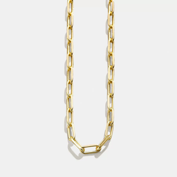 Wholesale Jewelry Simple Geometric Mixed Gemstone Setting Copper Pendant With O Word Chain For Women