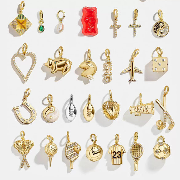 Wholesale Jewelry Simple Geometric Mixed Gemstone Setting Copper Pendant With O Word Chain For Women