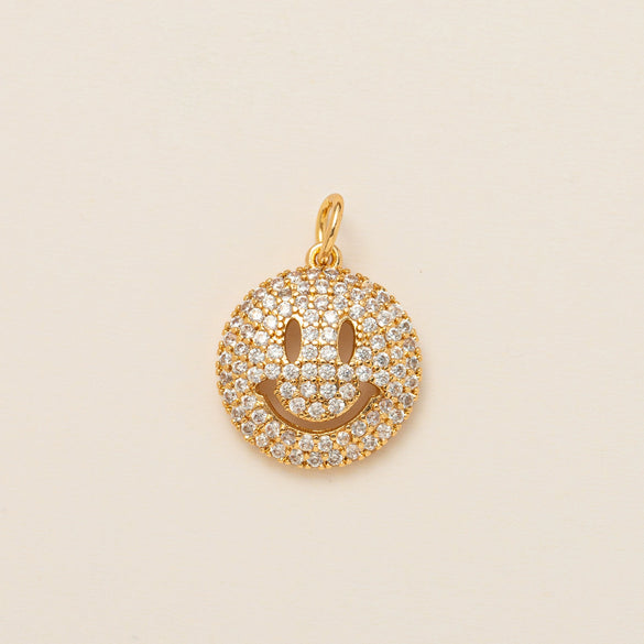 Wholesale Jewelry Simple Geometric Mixed Gemstone Setting Copper Pendant With O Word Chain For Women