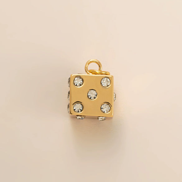 Wholesale Jewelry Simple Geometric Mixed Gemstone Setting Copper Pendant With O Word Chain For Women