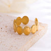 Wholesale Jewelry Simple Geometric Oval Stainless Steel Ring For Women Electroplated