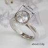 Wholesale Jewelry Simple Geometric Round Copper Ring With Electroplating For Women