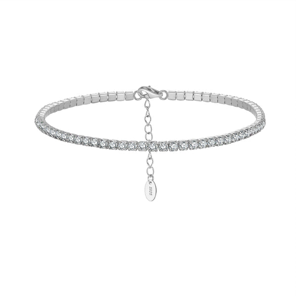 Wholesale Jewelry Simple Geometric S925 Sterling Silver Gold Plated Adjustable Bracelet