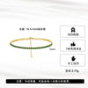 Wholesale Jewelry Simple Geometric S925 Sterling Silver Gold Plated Adjustable Bracelet