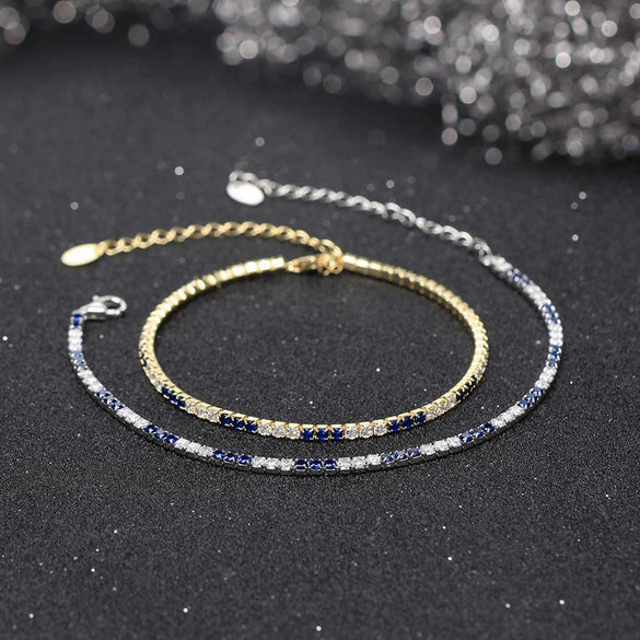 Wholesale Jewelry Simple Geometric S925 Sterling Silver Gold Plated Adjustable Bracelet