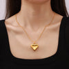 Wholesale Jewelry Simple Geometric Snake Bone Chain 316L Stainless Steel Pendant Necklace With Electroplating