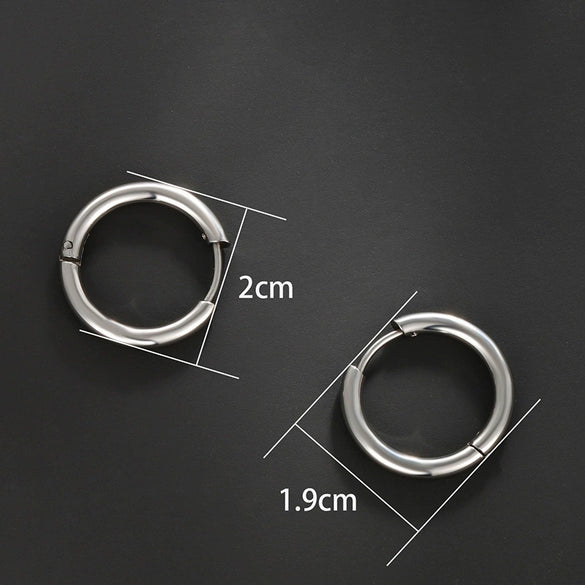 Wholesale Jewelry Simple Geometric Titanium Steel And Stainless Steel Earrings For Women