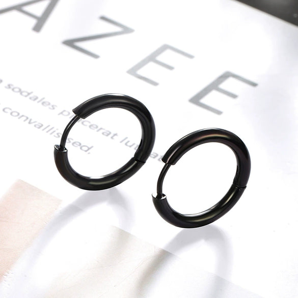 Wholesale Jewelry Simple Geometric Titanium Steel And Stainless Steel Earrings For Women
