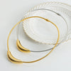 Wholesale Jewelry Simple Geometric 316L Stainless Steel Gold Plated Pendant Necklace Unisex