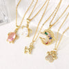 Wholesale Jewelry Simple Geometric Turtle Dolphin Pendant Copper Gold Plated Ochain Necklace For Women