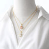 Wholesale Jewelry Simple Geometric Turtle Dolphin Pendant Copper Gold Plated Ochain Necklace For Women