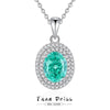 Wholesale Jewelry Simple Geometric Water Drop Pendant Necklace Set With Diamonds 925 Sterling Silver Cross Chain For Women