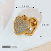 Wholesale Jewelry Simple Heart Shape Copper Electroplated Microinlaid Zircon Single Pendant Necklace For Women