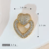 Wholesale Jewelry Simple Heart Shape Copper Electroplated Microinlaid Zircon Single Pendant Necklace For Women