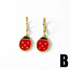 Wholesale Jewelry Simple Heart Shape Copper Pendant Earrings With Electroplating