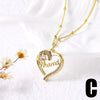 Wholesale Jewelry Simple Heart Shape Copper Pendant Necklace With Electroplating For Women