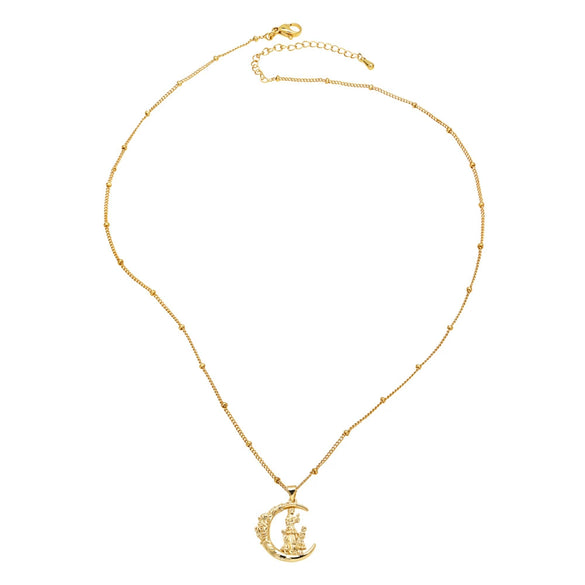 Wholesale Jewelry Simple Heart Shape Copper Pendant Necklace With Electroplating For Women