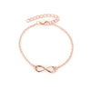 Wholesale Jewelry Simple Infinite Love Women's Copper Bracelet With Electroplating And Letters Numbers Text Pattern