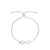 Wholesale Jewelry Simple Infinite Love Women's Copper Bracelet With Electroplating And Letters Numbers Text Pattern