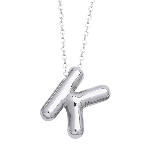 Wholesale Jewelry Simple Letter Copper Ochain Pendant Necklace Electroplated